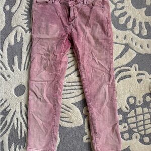 Free People Dusty Rose Skinny Corduroys